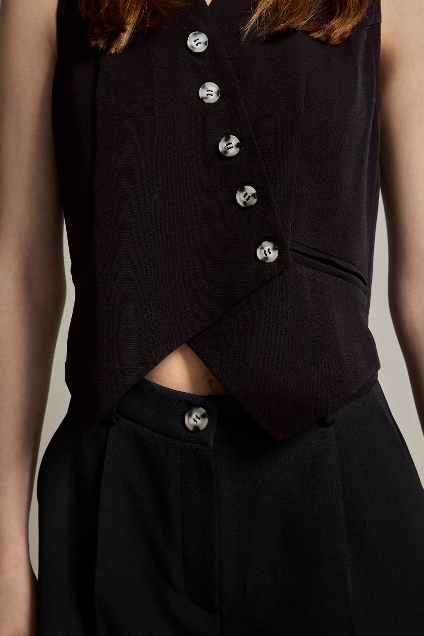 Kadın Siyah Slim Fit Dar Kesim Tulum