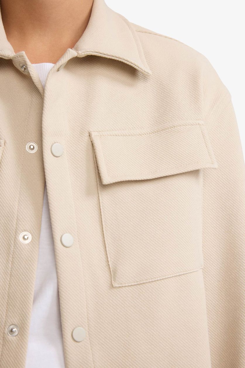 Erkek Çocuk - Genç Erkek Bej Polo Yaka Ceket Erkek Çocuk