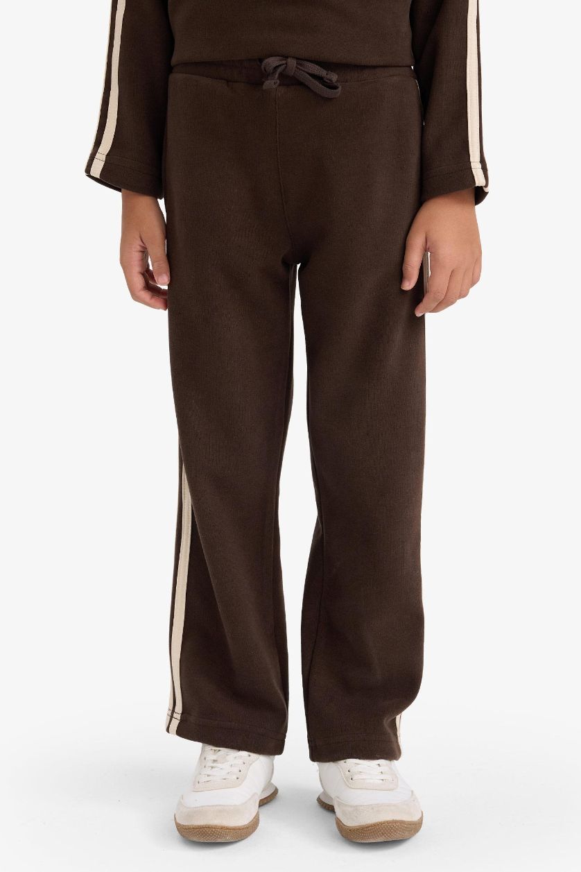 Boys & Teens Brown Boy 2 piece Regular Fit Sweatshirt Sweatpants Set