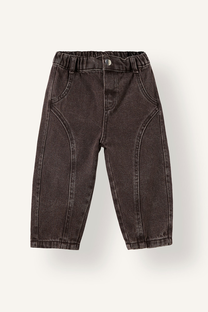 Baby Boys Brown Regular Fit Trousers