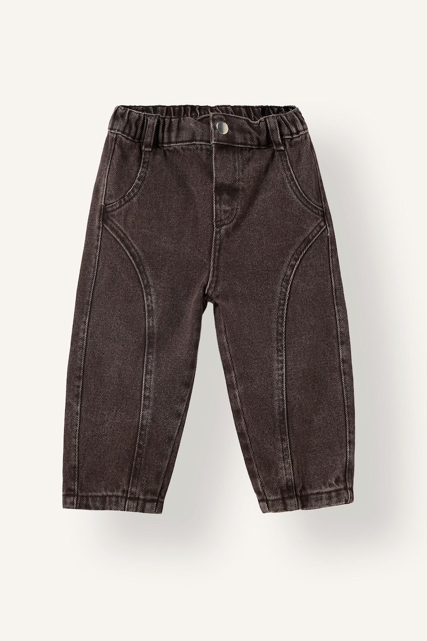 BÉBÉ GARÇON Marron Jean à taille élastique pour bébé garçon