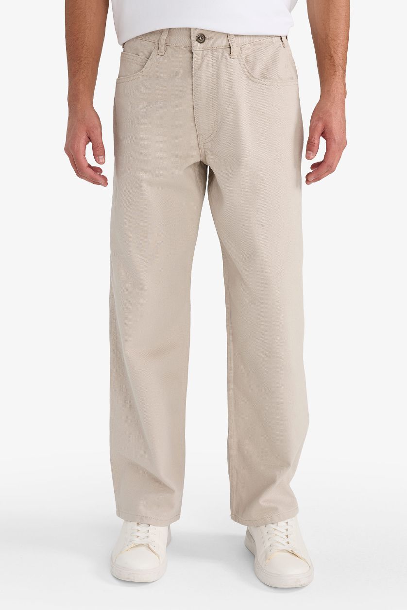 رجالي بيج بنطلون جينز قصة فضفاضة ورجل عادية