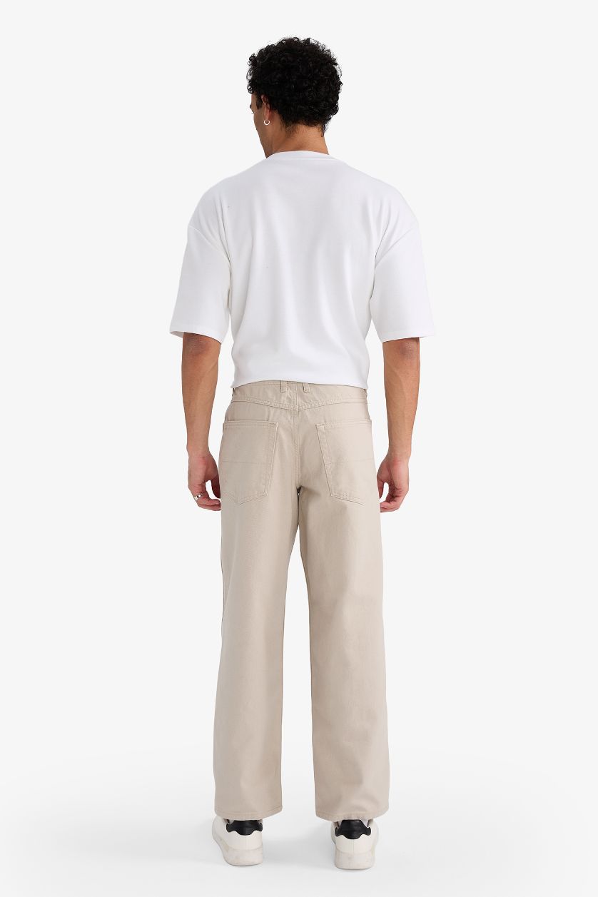 رجالي بيج بنطلون جينز قصة فضفاضة ورجل عادية