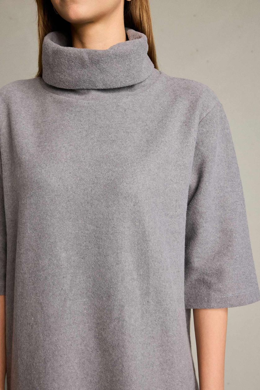 Женщины Антрацит Платье с длинным рукавом