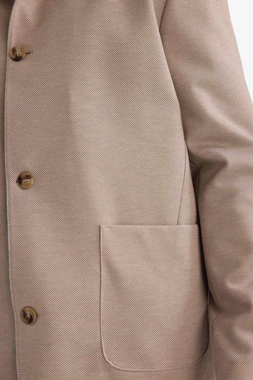 Man Vison Regular Fit Polo Collar Blazer