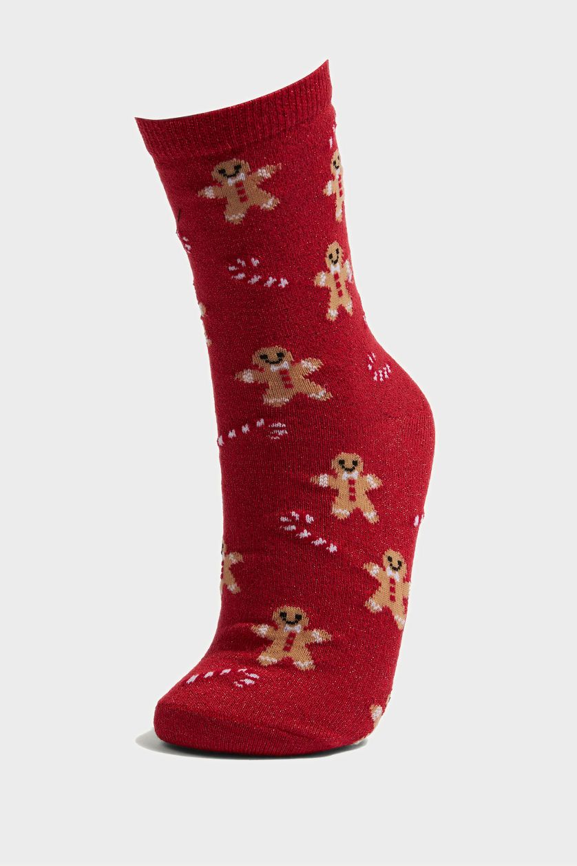 FEMME Karma Lot de 2 Chaussettes de Noël longues en coton pour femme