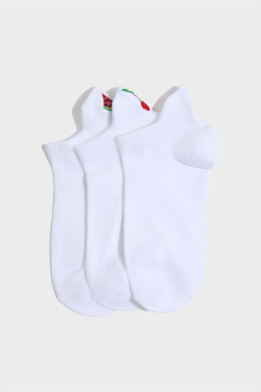 Young Girls - Teen Girls White Girl 3 piece Short Socks