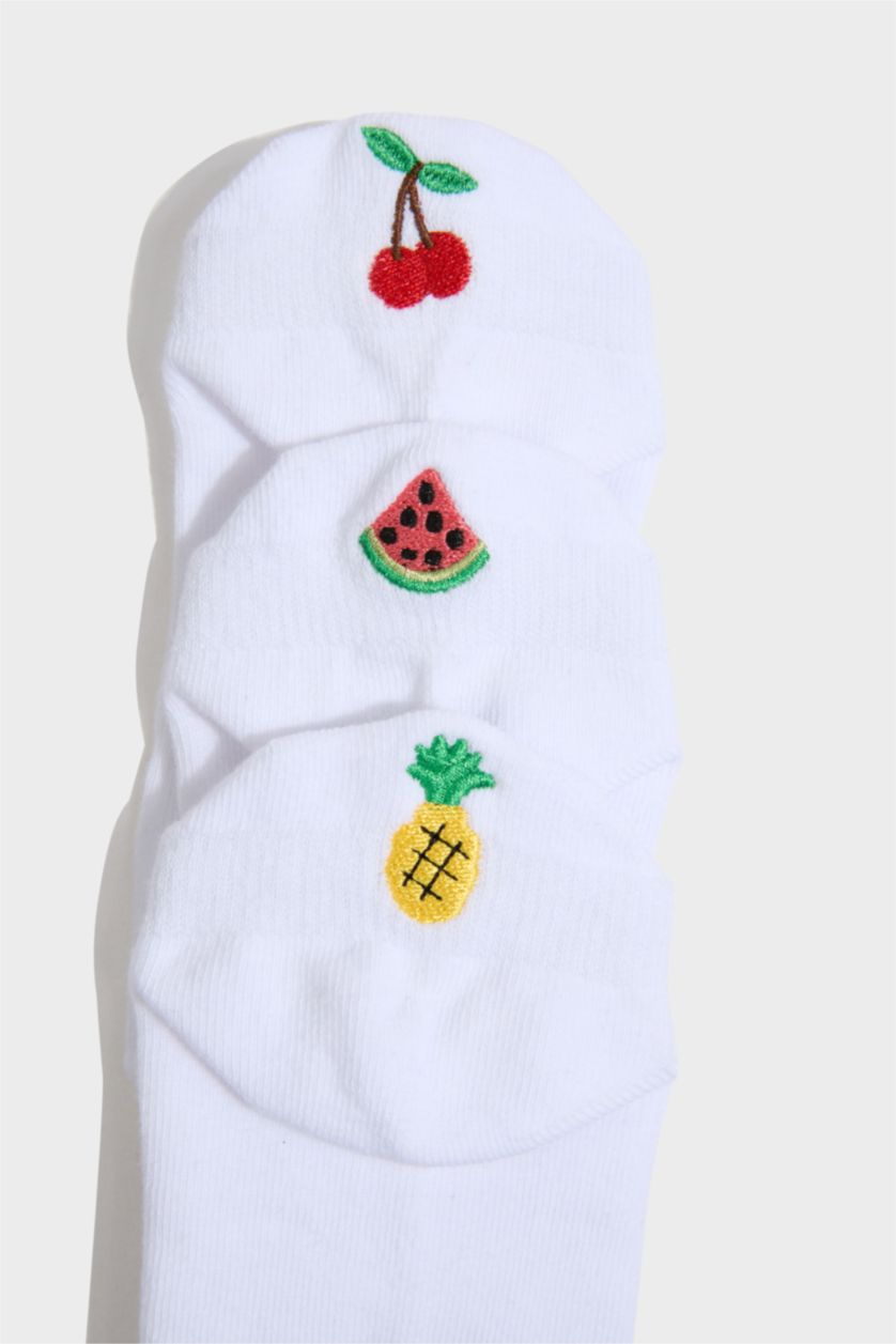 Young Girls - Teen Girls White Girl 3 piece Short Socks