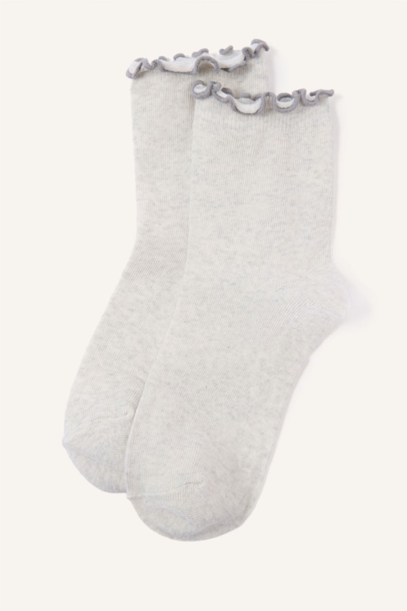 Kız Çocuk - Genç Kız Karma 3'lü Pamuklu Uzun Çorap Kız Çocuk