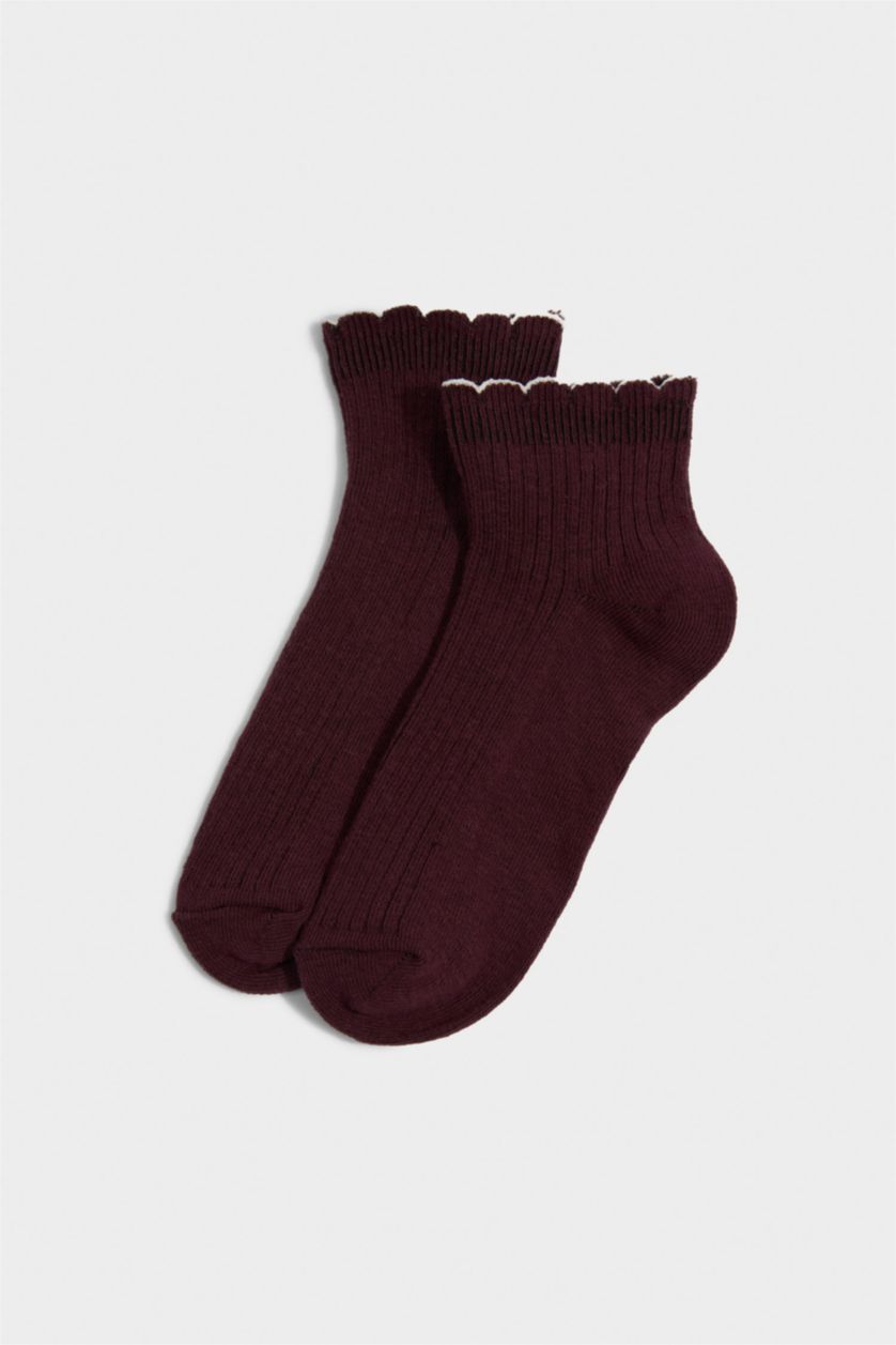 Kız Çocuk - Genç Kız Karma 5'li Pamuklu Patik Çorap Kız Çocuk