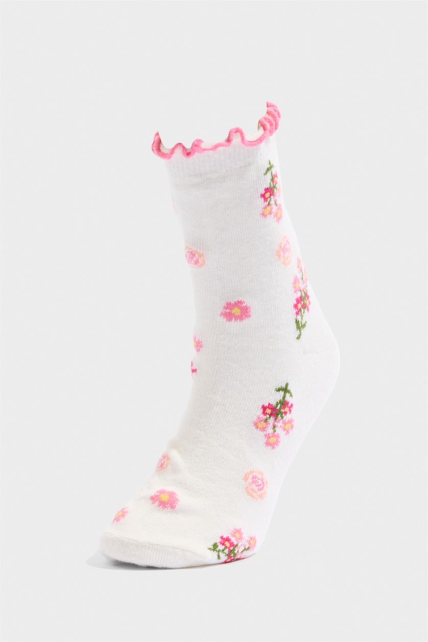 Kız Çocuk - Genç Kız Karma 3'lü Pamuklu Uzun Çorap Kız Çocuk