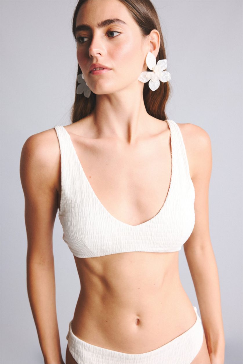 نساء اوف وايت Bikini Top