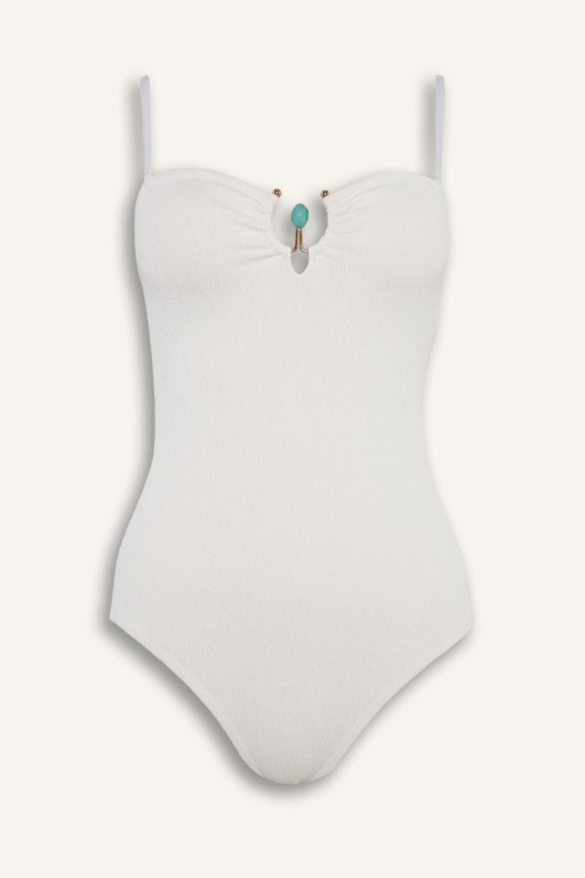 Women Ecru Swimsuit