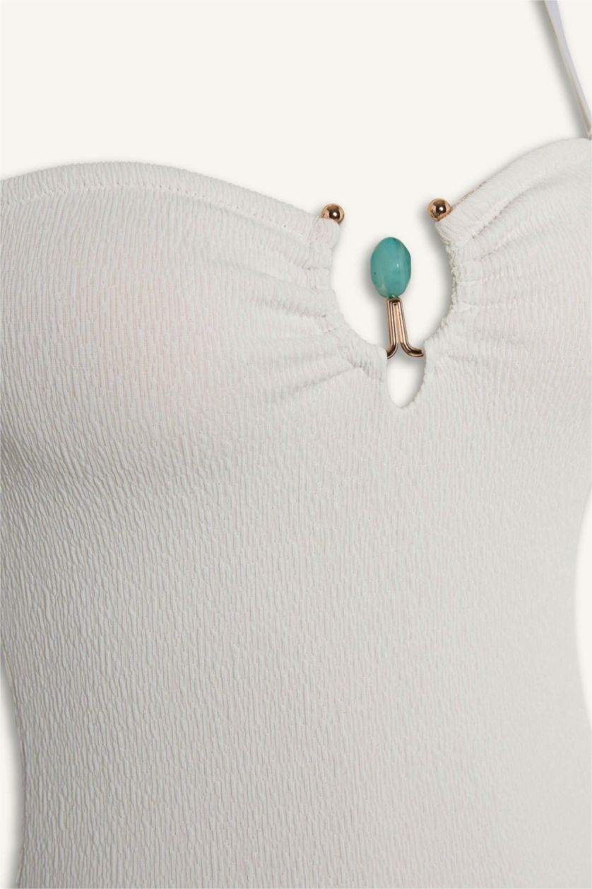 Women Ecru Swimsuit