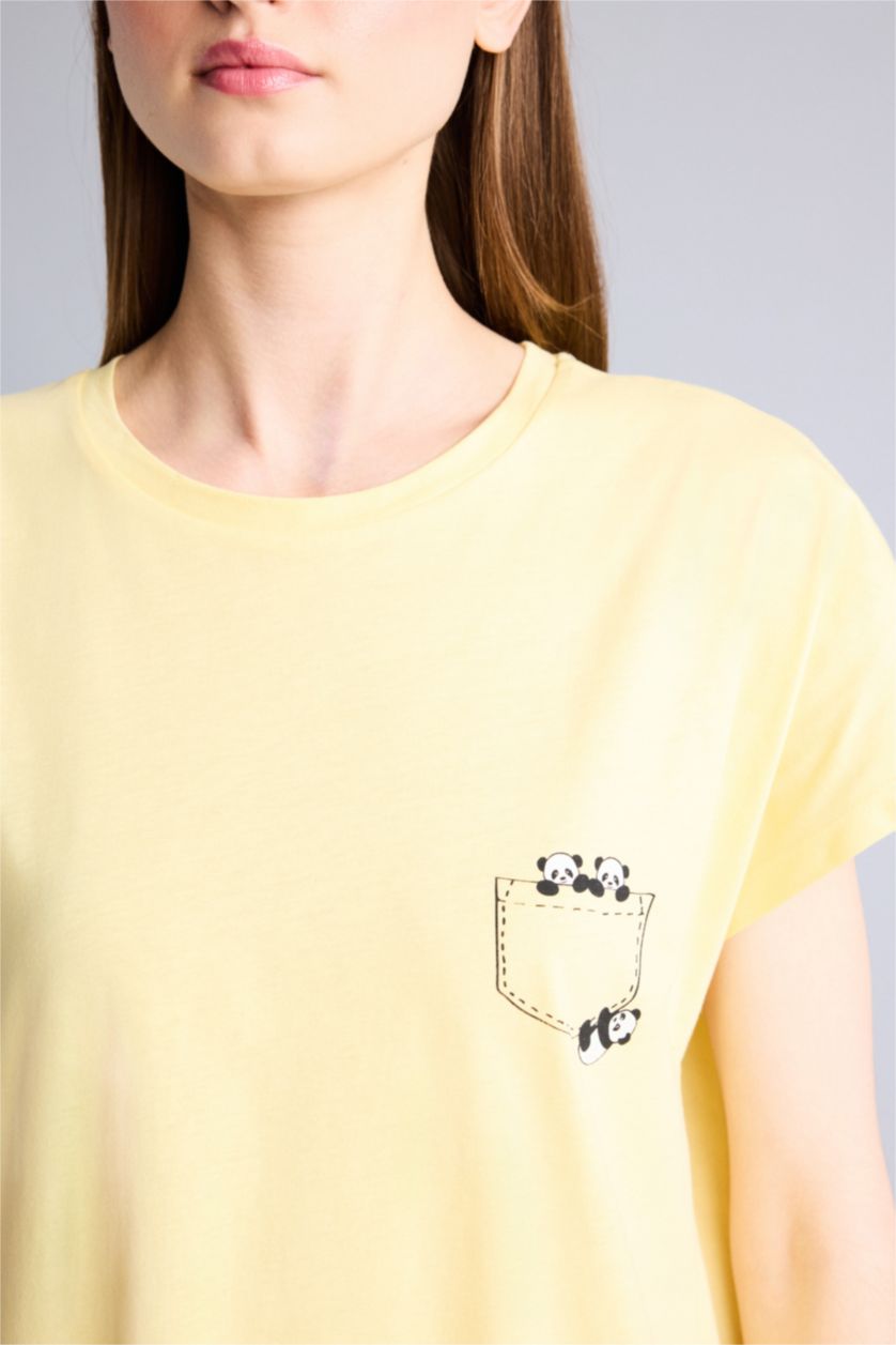WOMAN Yellow Knitted Dress