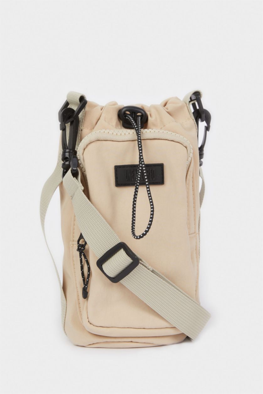 Erkek Bej Paraşüt Çapraz Çanta