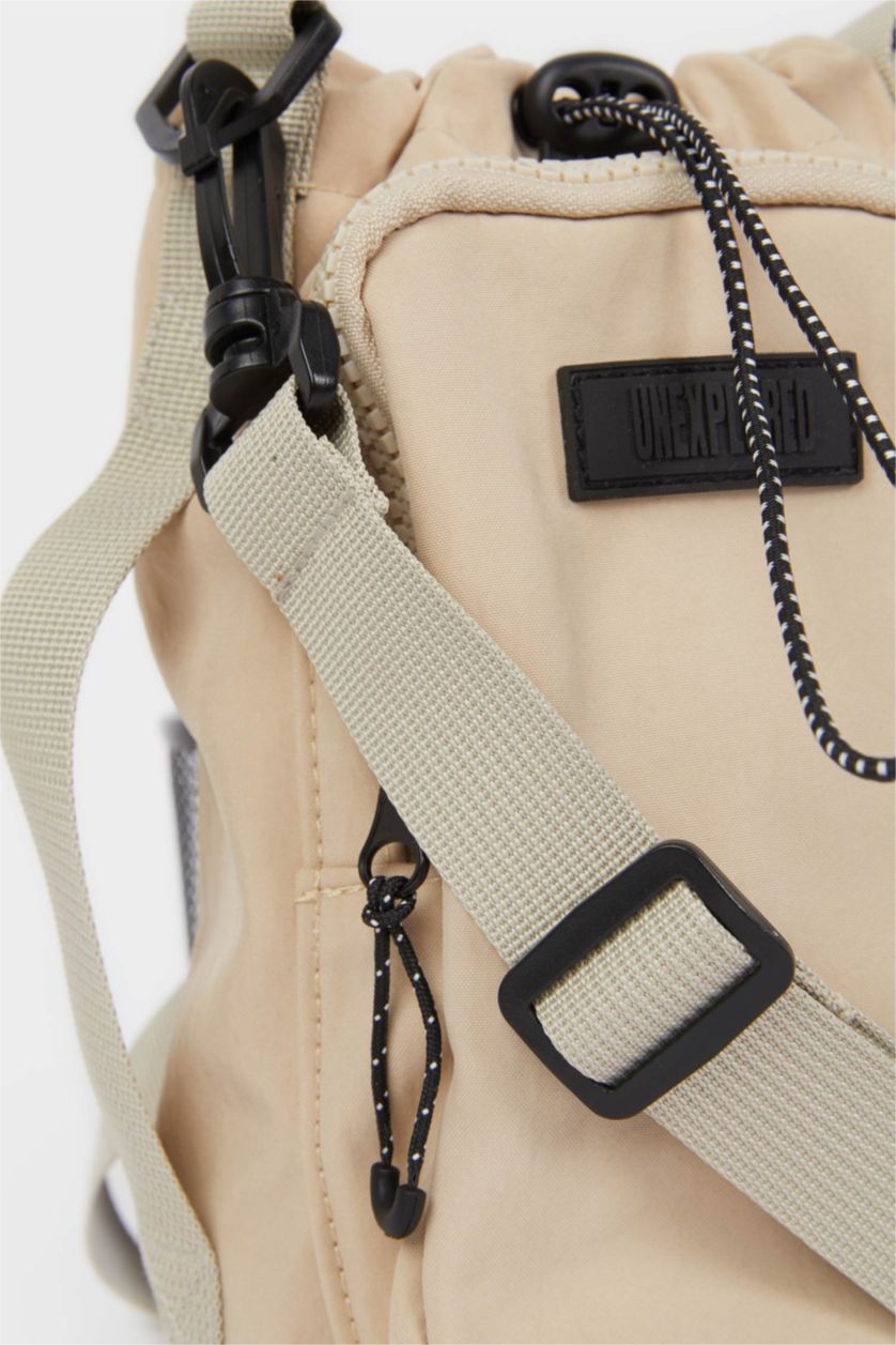 Erkek Bej Paraşüt Çapraz Çanta