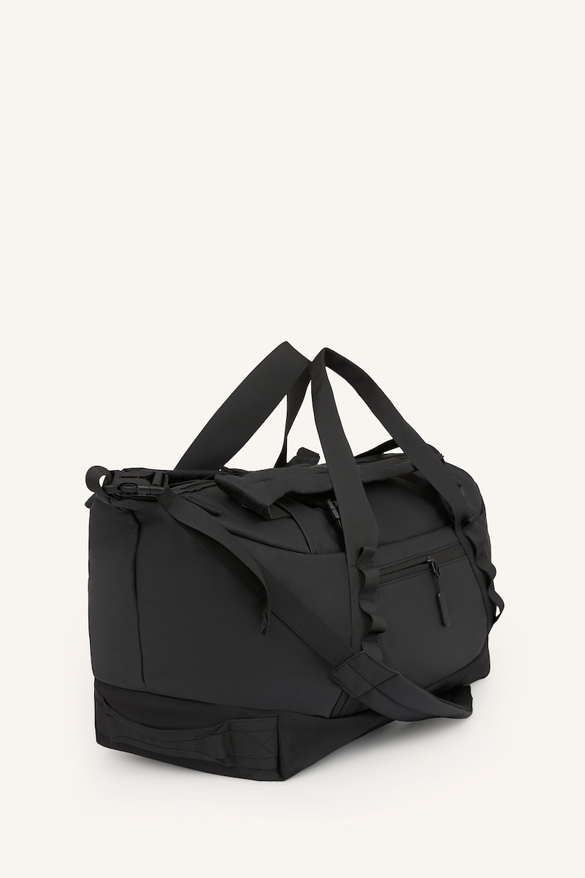 رجال أسود Faux Leather Sports And Travel Bag