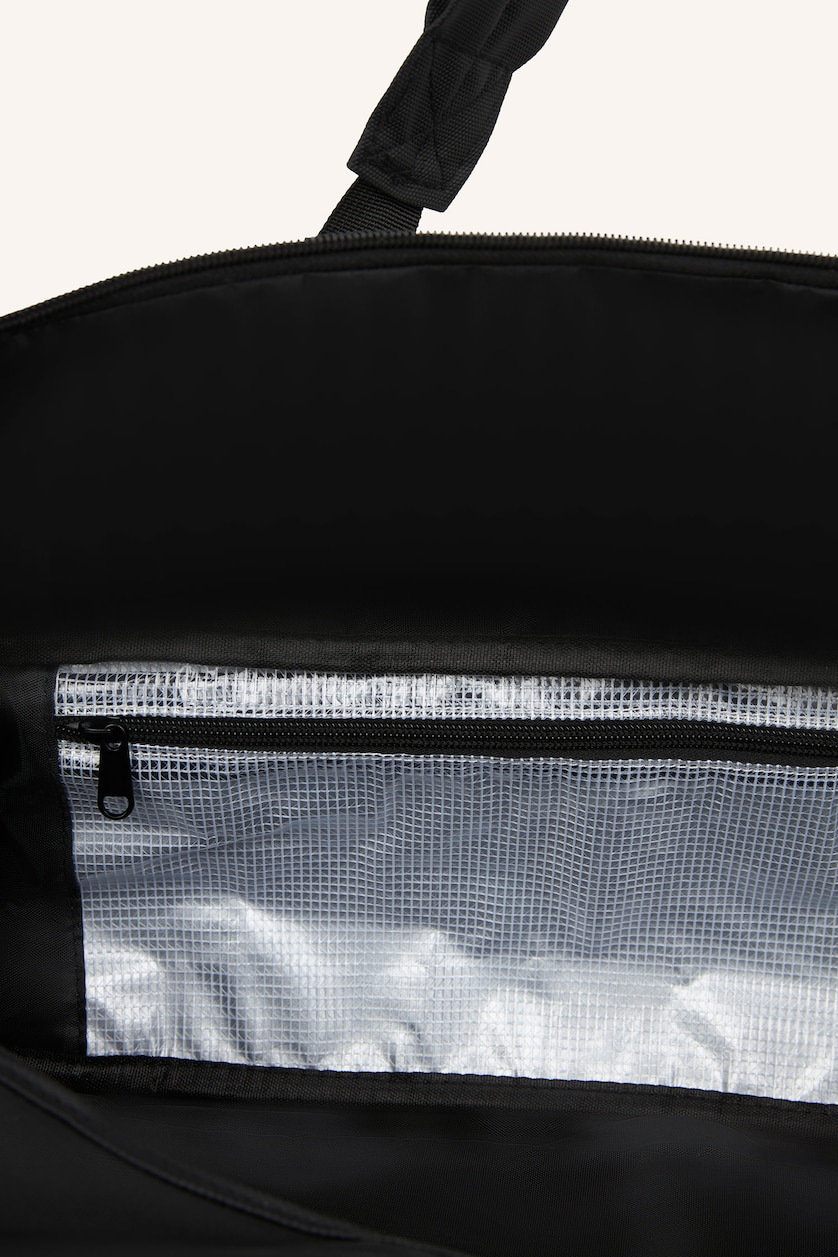 رجال أسود Faux Leather Sports And Travel Bag
