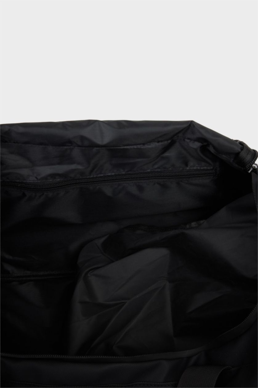 MAN Black Faux Leather Sports And Travel Bag