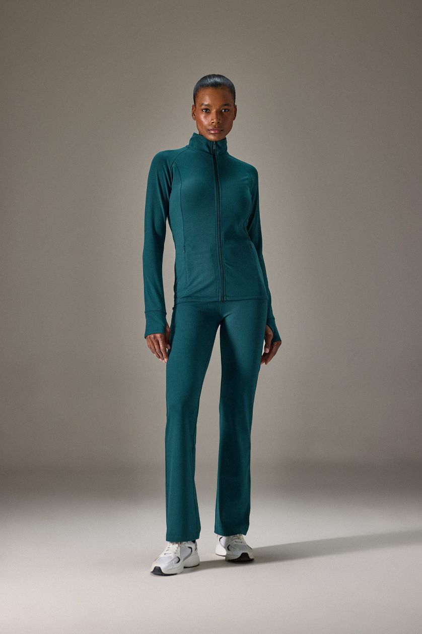 نساء أخضر غامق سروال برجل واسع شارلستون