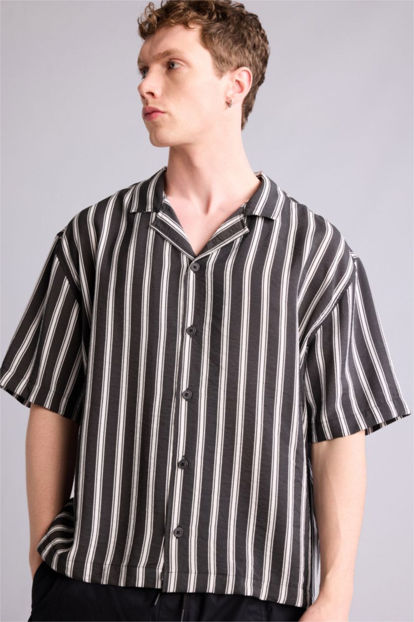 MAN Anthracite Man Short Sleeve Shirt