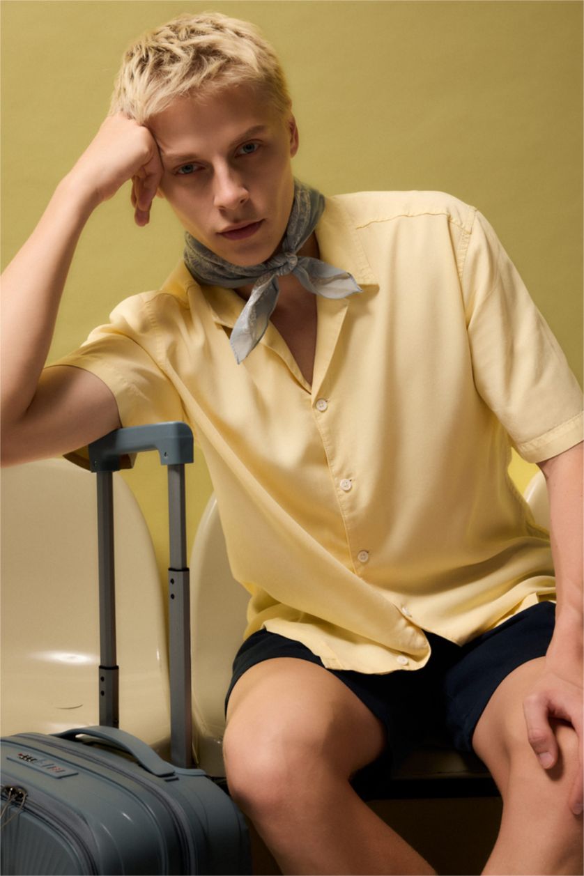 MAN Light Yellow Premium Boxy Fit Shirt