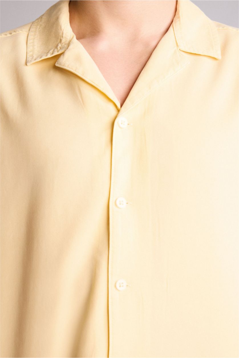 HOMME Jaune Clair Chemise premium boxy
