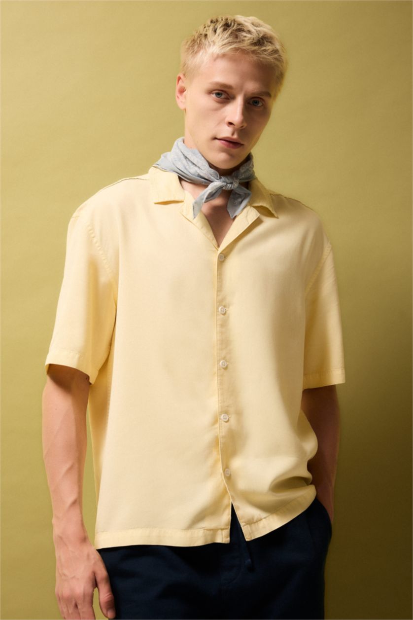 MAN Light Yellow Premium Boxy Fit Shirt