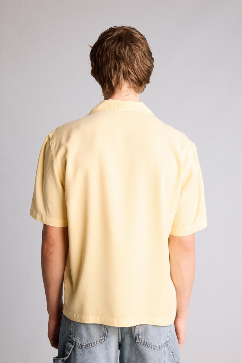 HOMME Jaune Clair Chemise premium boxy