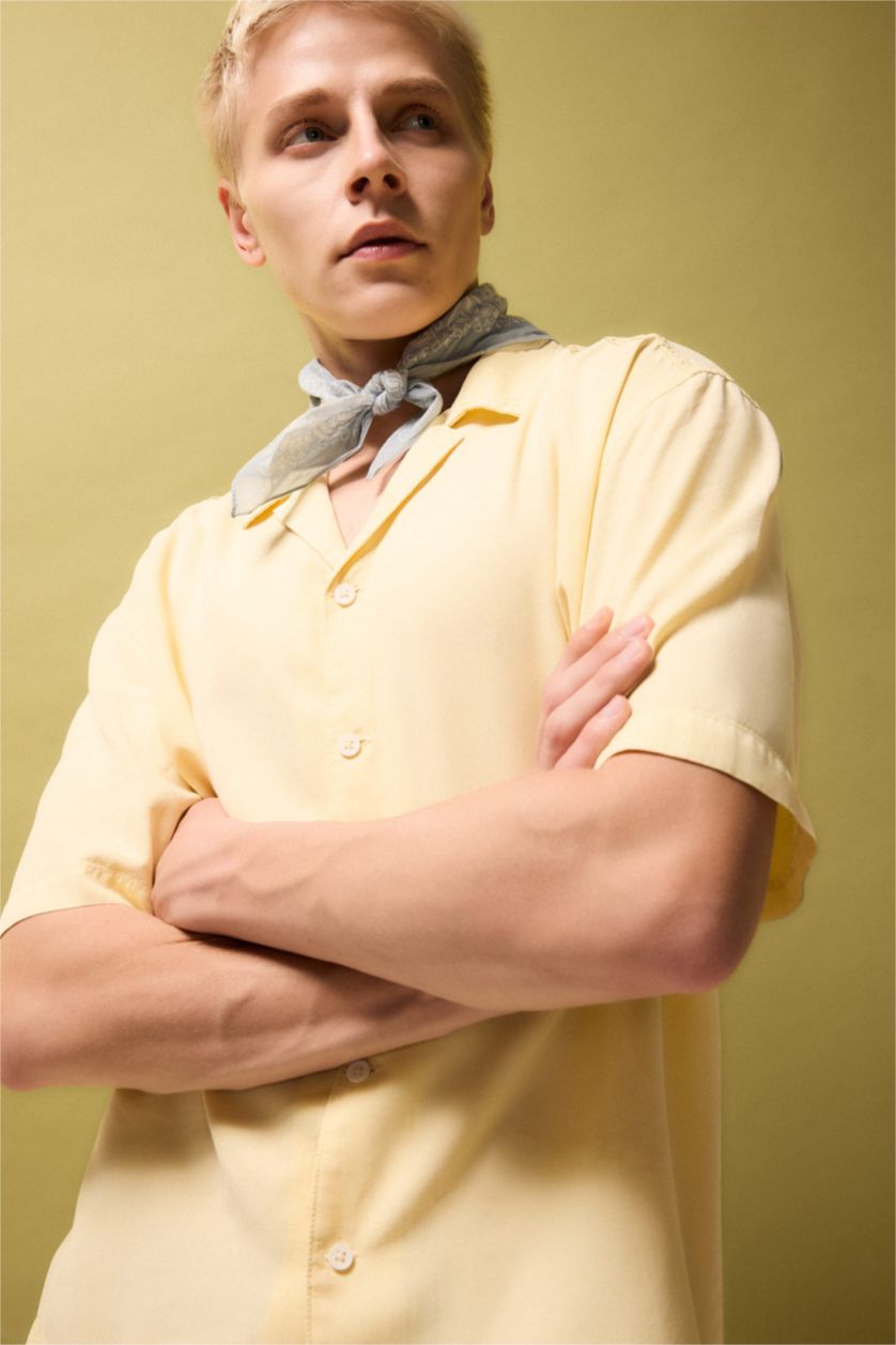 MAN Light Yellow Premium Boxy Fit Shirt