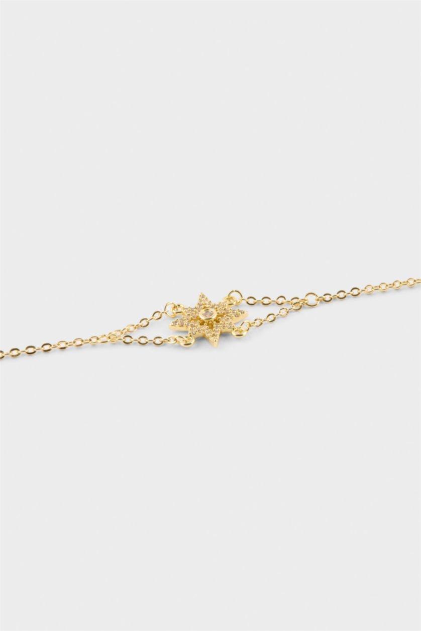 Kadın Altın Reis X DeFacto Kartanesi Desenli Gold Bileklik