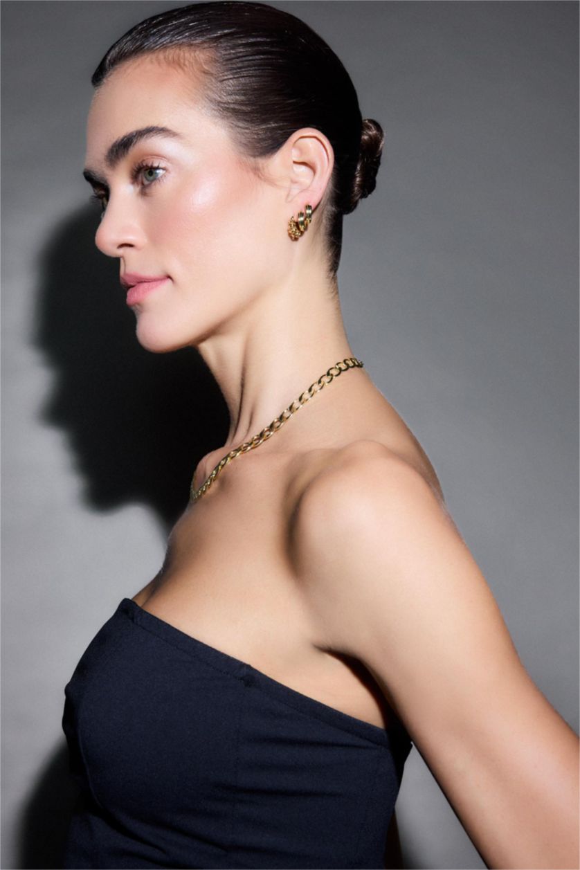 Kadın Altın Reis X DeFacto 2'li Gold Küpe