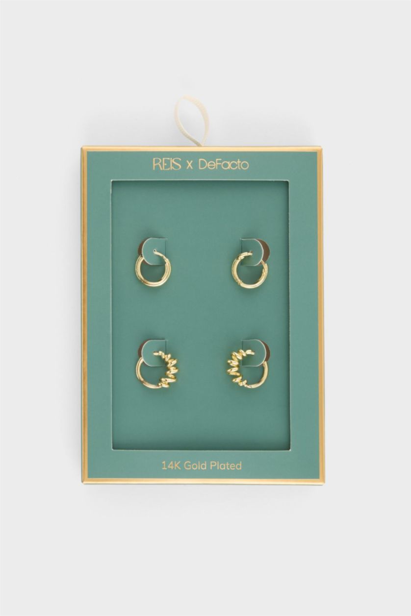 Kadın Altın Reis X DeFacto 2'li Gold Küpe