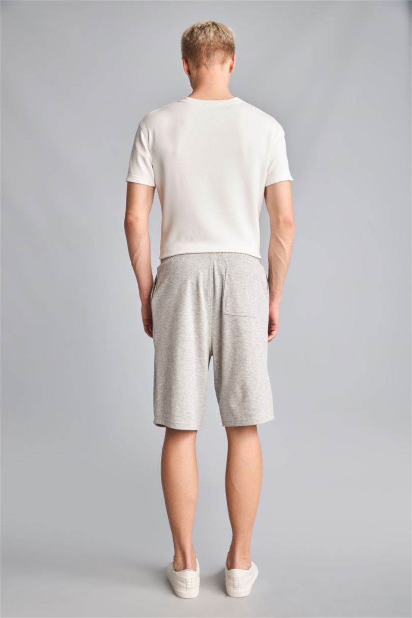 Men Grey Melange Baggy Fit