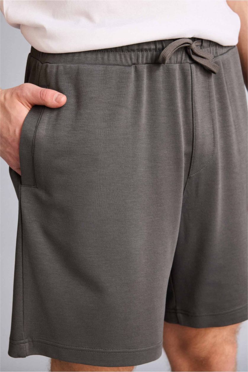 Ерлер Антрацит Жұмсақ фактуралы шорты