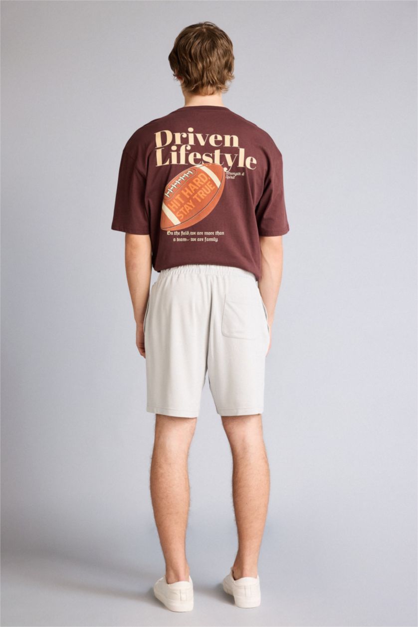 Мужчины Слоновая кость Шорты мягкой текстуры