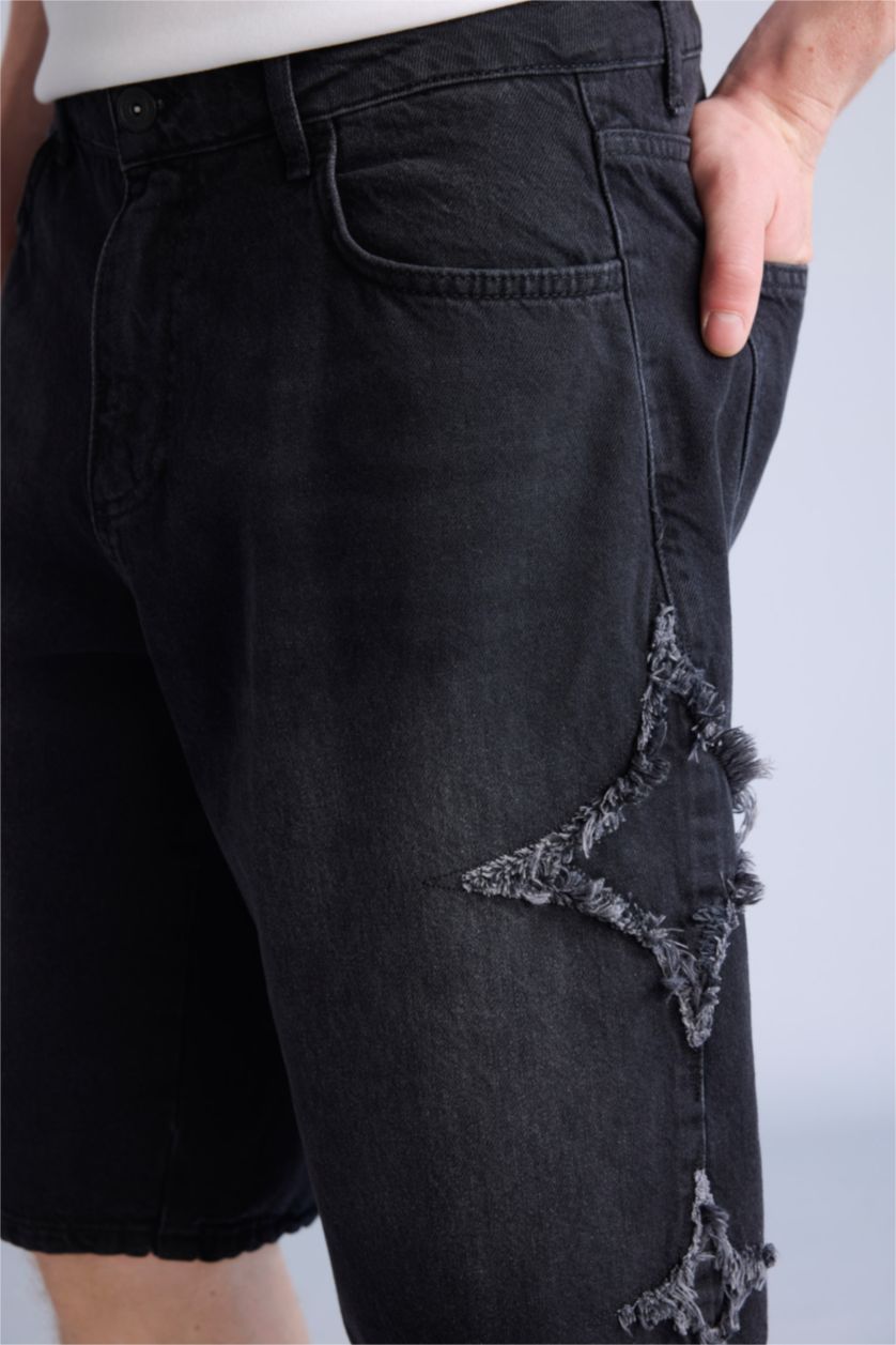 Men Black Baggy Fit