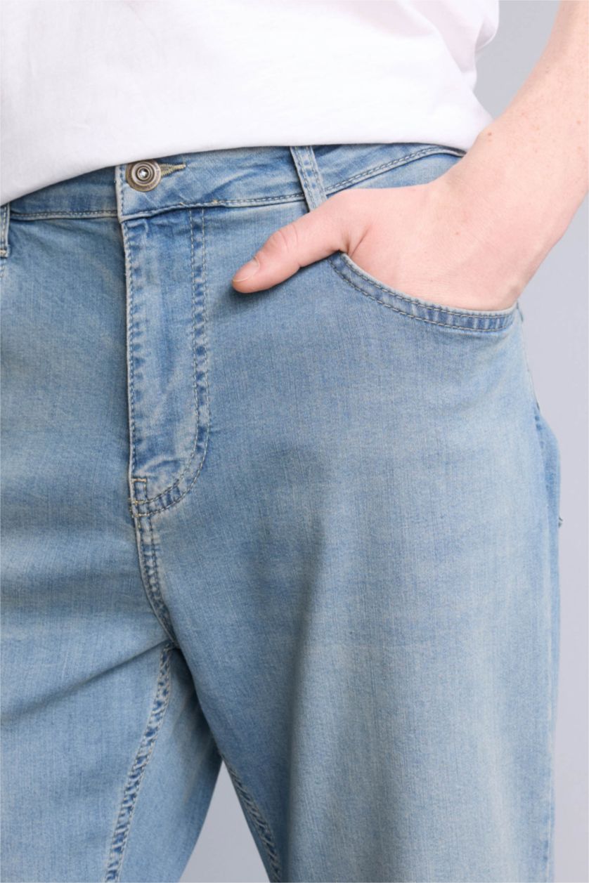 Erkek Açık Mavi Straıght Fıt Pantolon