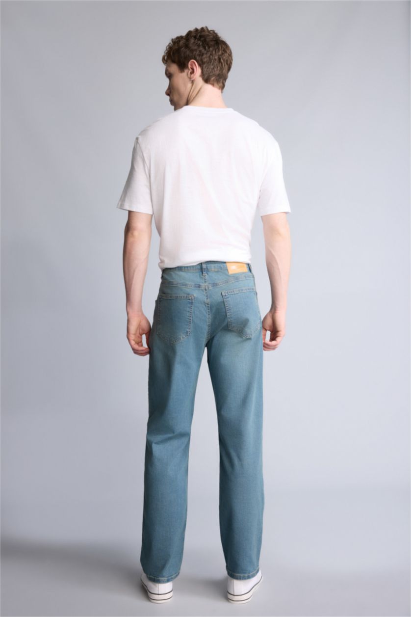 Erkek Mavi Straıght Fıt Pantolon