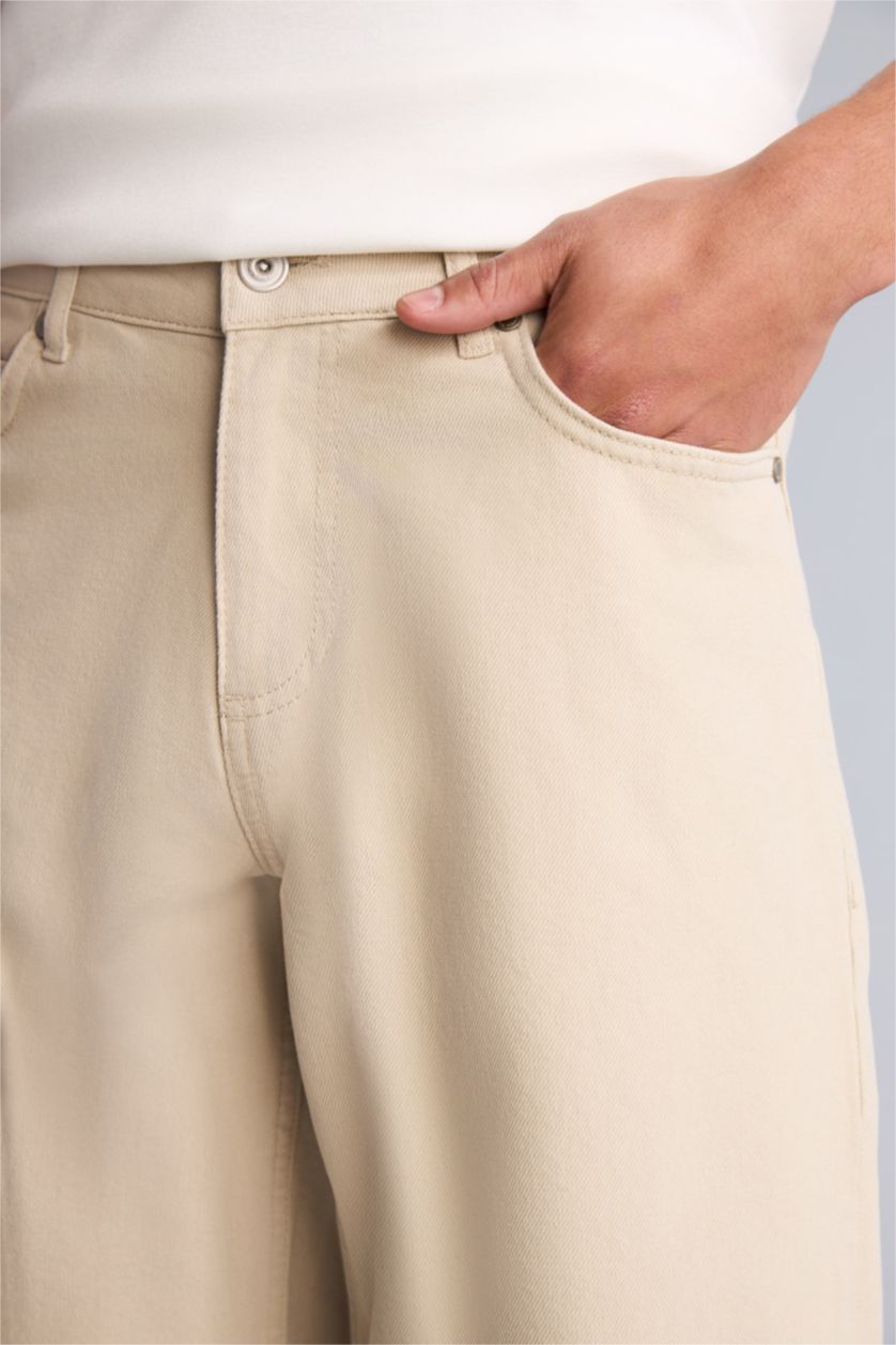 Erkek Yeşil Baggy Bermuda Şort