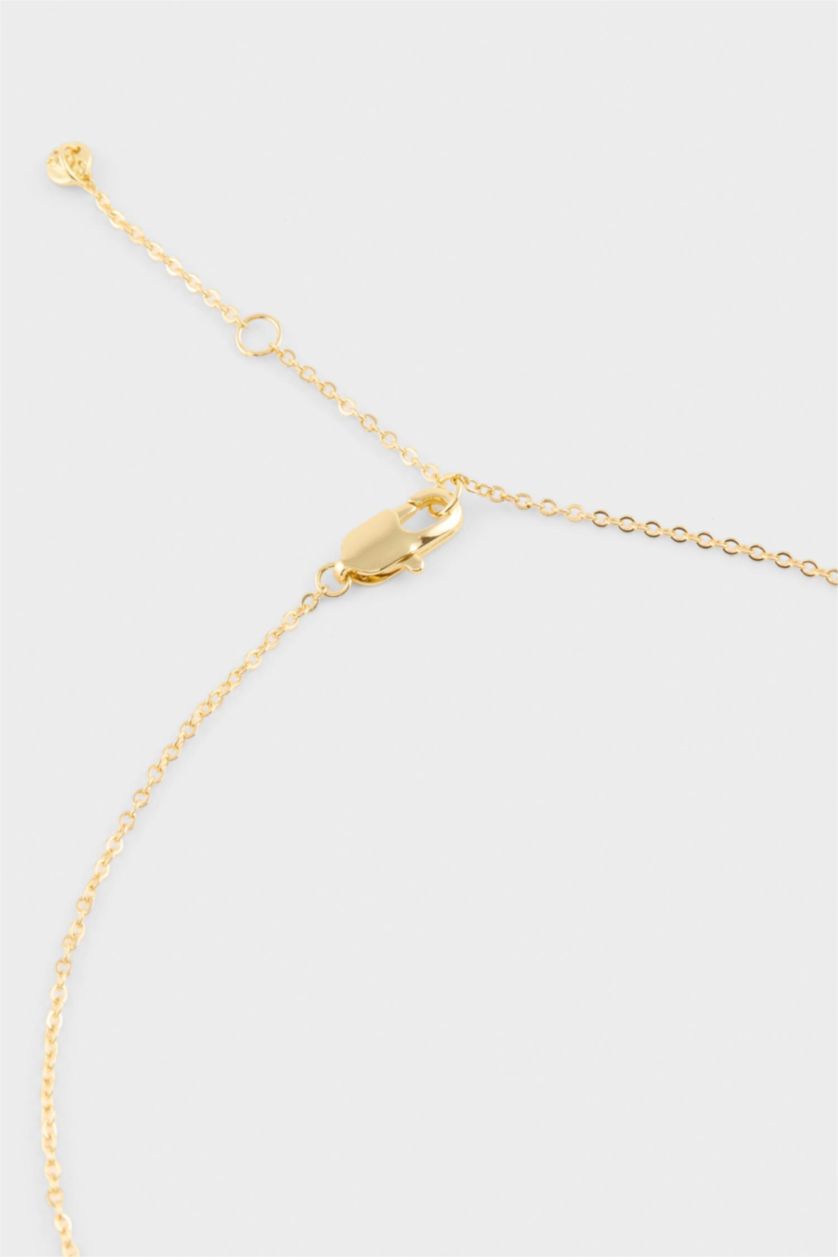 Kadın Altın Reis X DeFacto Mavi Taşlı Gold Kolye Küpe Set