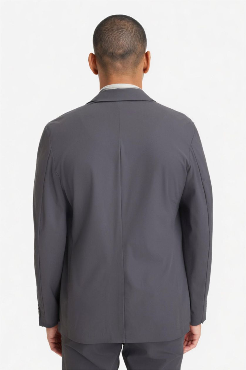 Man Anthracite Slim Fit Puffer Jacket