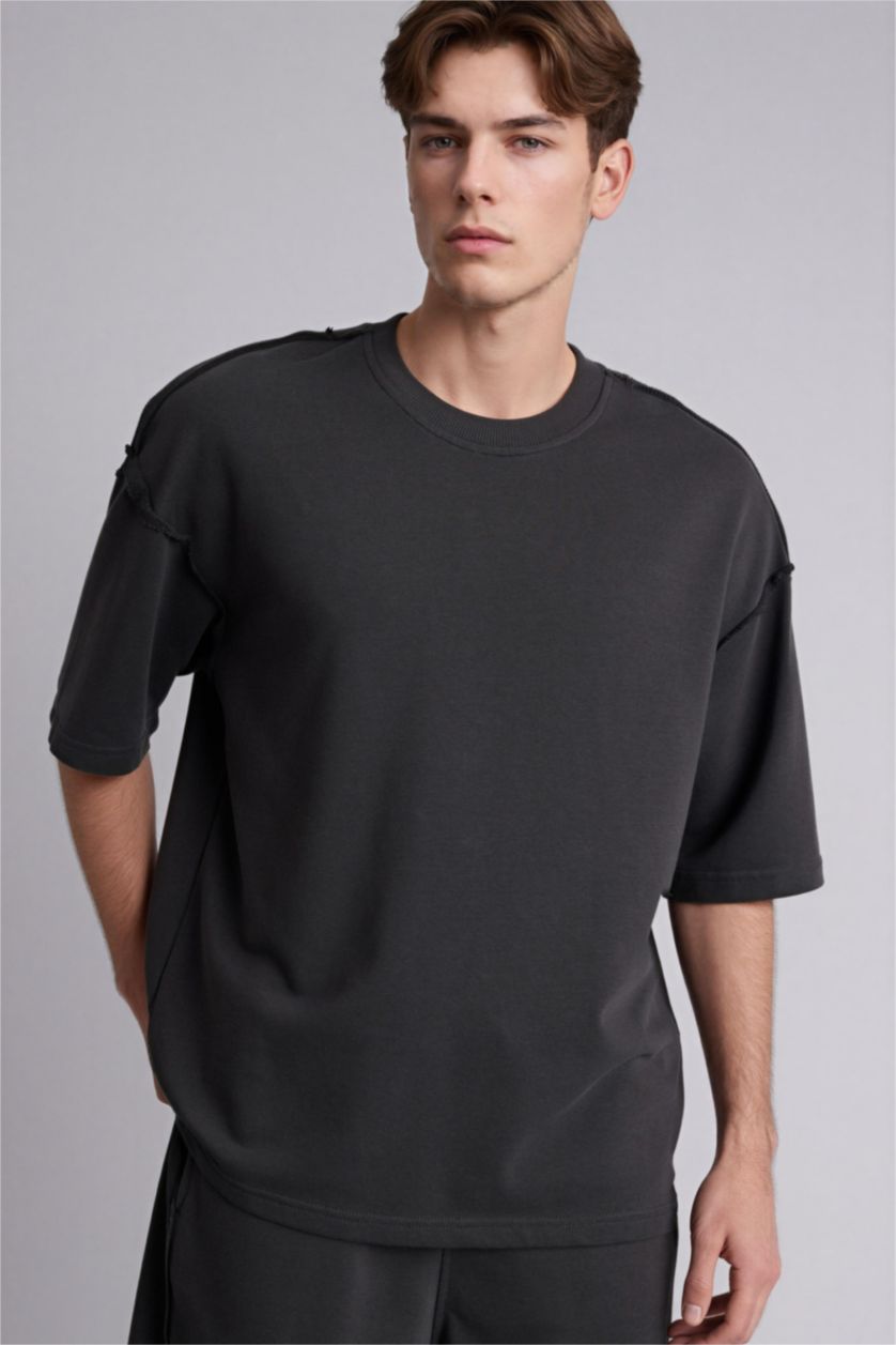 MAN Anthracite Man Short Sleeve T-Shirt