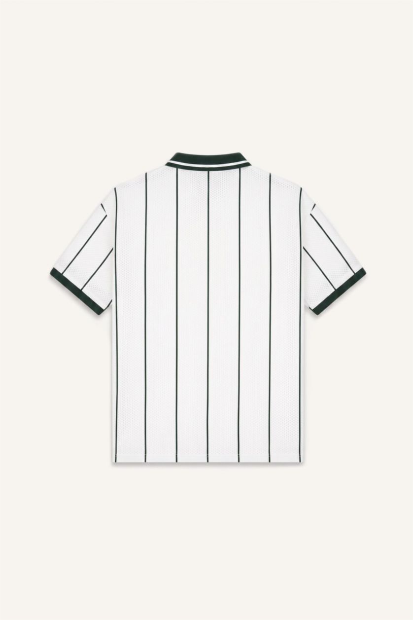 رجال كاكي Loose Fit Short Sleeve Polo T-Shirt