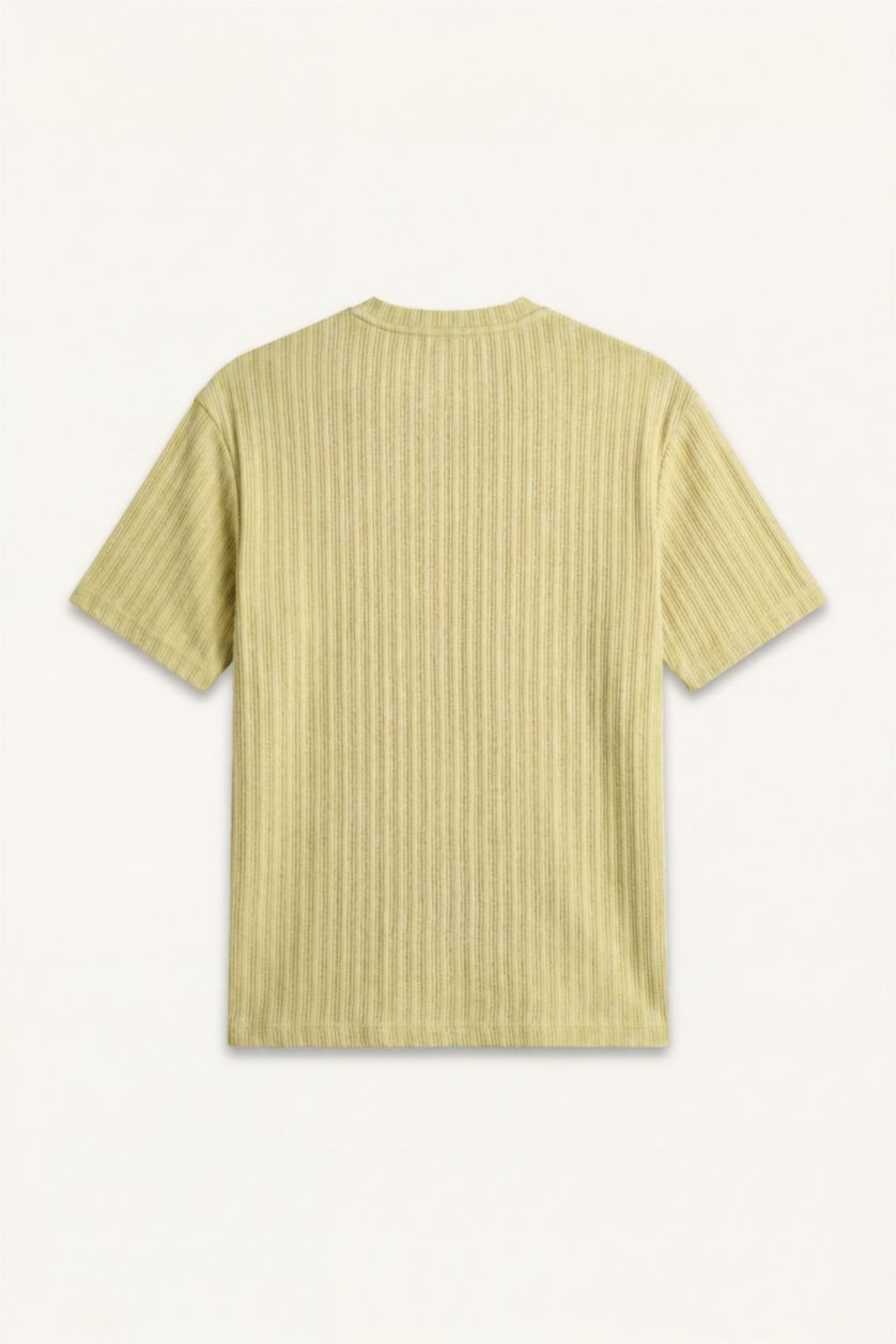 Men Green Boxy Fit Short Sleeve T-Shirt
