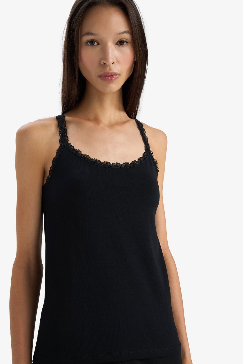 Kadın Siyah Regular Fit Atlet