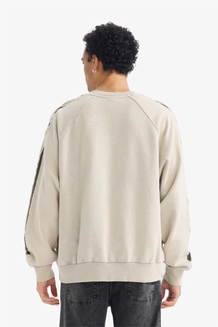 Man Stone Boxy Fit Long Sleeve Sweatshirt