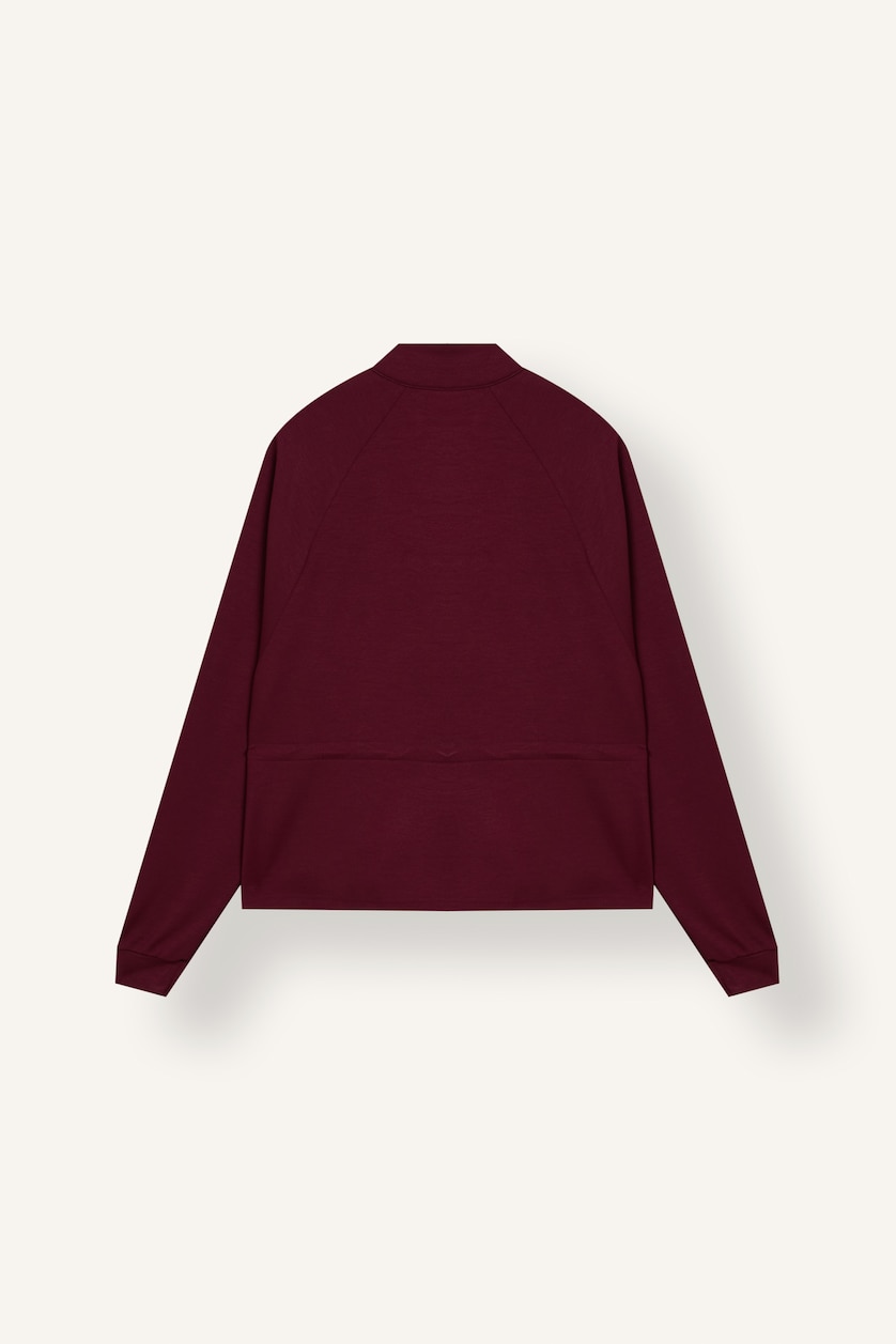 Women Bordeaux Standard Fit modal Cardigan
