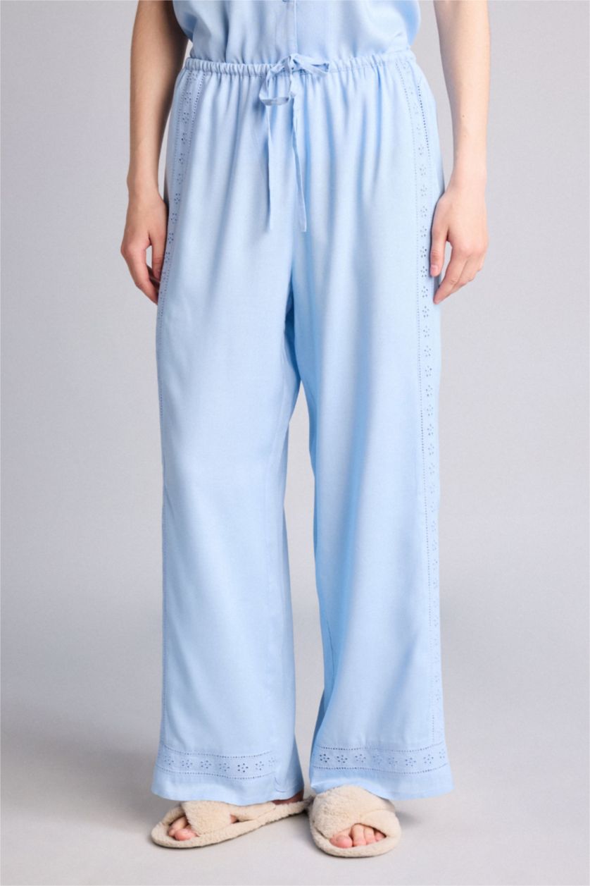 Women Light Blue Regular Fit Bottom